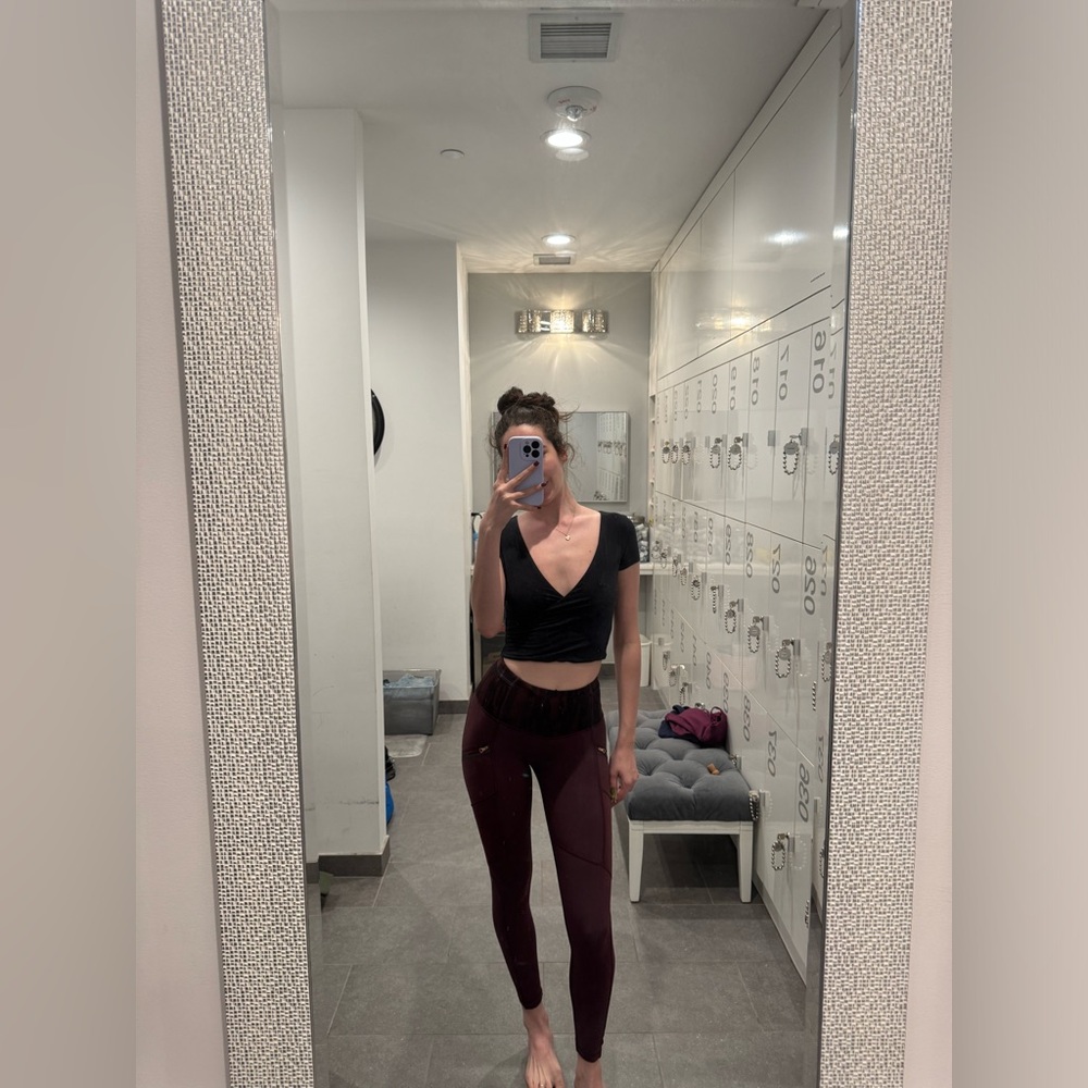 lululemon Burgundy Leggings